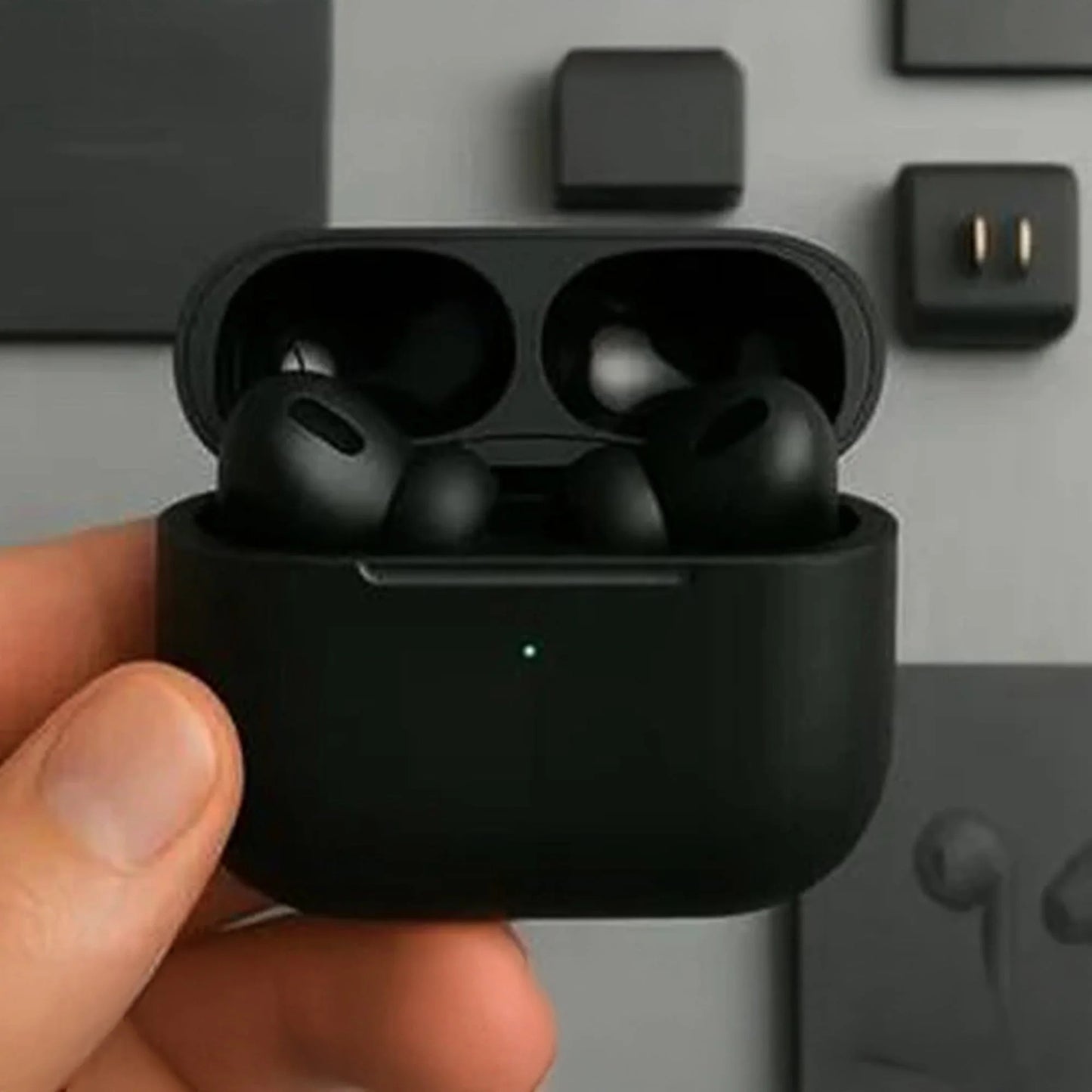 🎧 Black AirPods Pro 2 Wireless Bluetooth Earbuds with Charging Case
