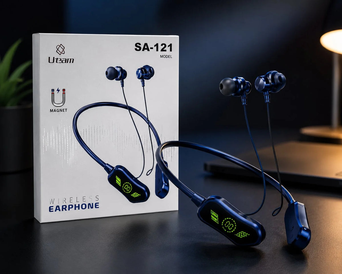 Morui M06 Power Neckband Wireless Bluetooth 5.3 Earphones with Deep Bass