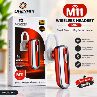 UHEXAM M11 Mini Wireless Bluetooth Headset – HD Sound