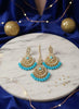 Turkish Gold Plated Crystal Earrings Set | Elegant Women Jewelry