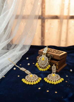 Turkish Gold Plated Crystal Earrings Set | Elegant Women Jewelry