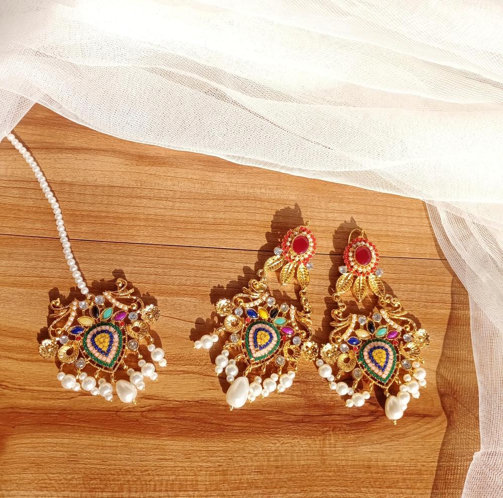 Gold Plated Earrings Set | Bridal & Festive Jewelry Pakistan