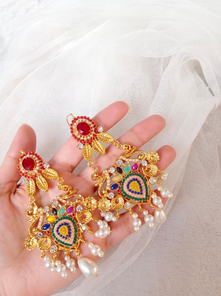Gold Plated Earrings Set | Bridal & Festive Jewelry Pakistan