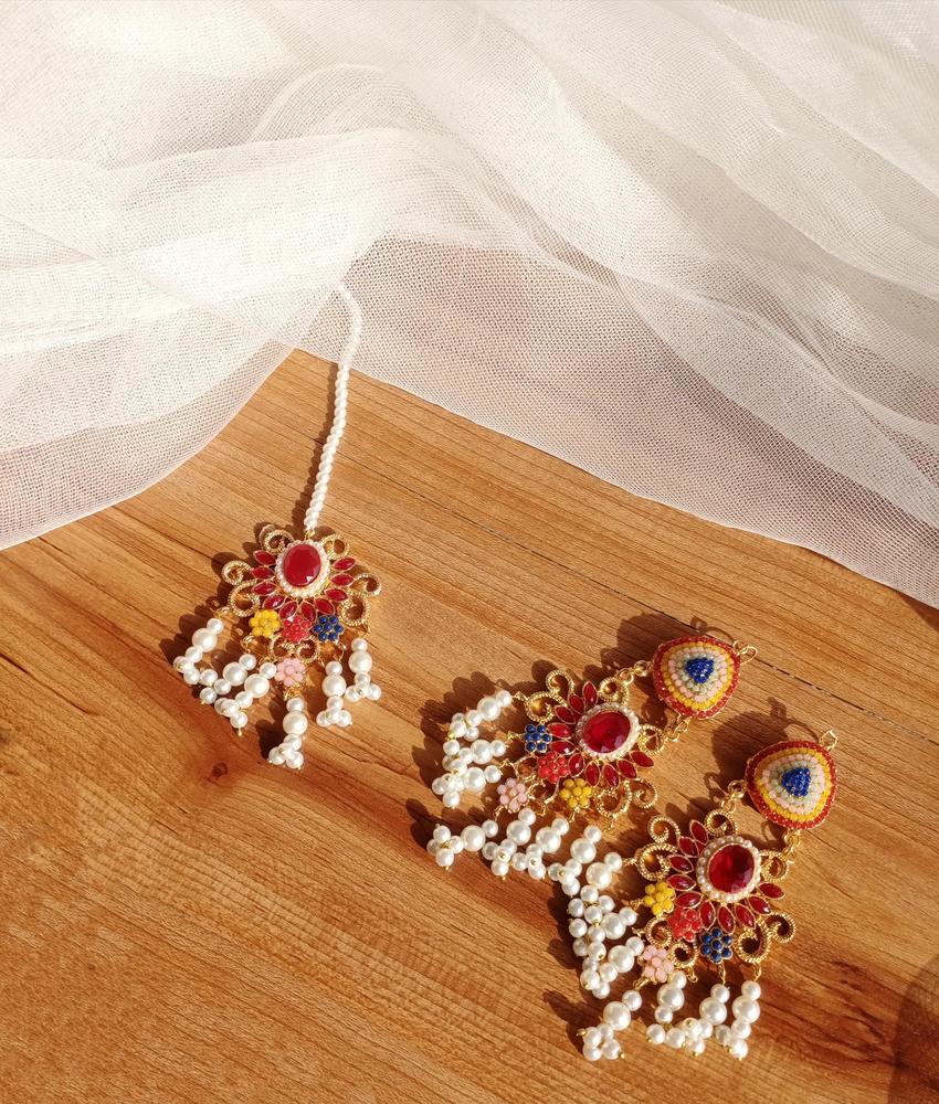 Gold Plated Earrings Set | Bridal & Festive Jewelry Pakistan