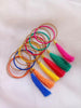 Multicolor Tassel Bangles for Girls | Kids Jewelry Set