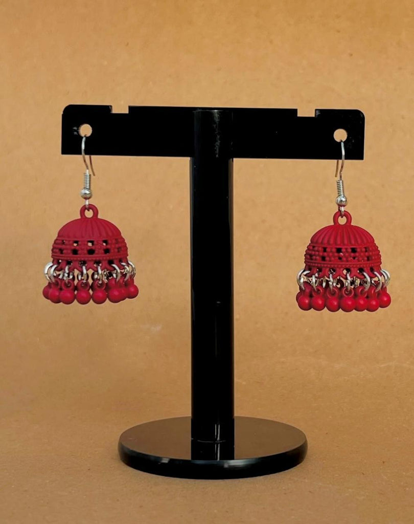Stainless Steel Jhumka Earrings | Wedding & Festive Jewelry