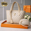 Women Leather Handbag Set | Stylish Plain Bag Set