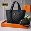 Women Leather Handbag Set | Stylish Plain Bag Set