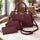 Women Leather Hand Bag Set | Stylish Plain 2 Piece Bag Set