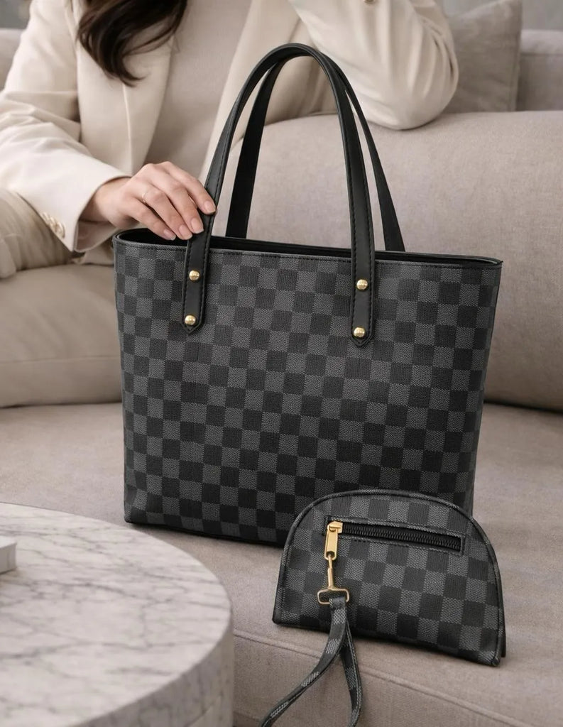Women Leather Handbag Set | Stylish Plain Bag Set