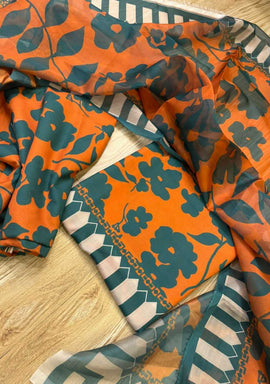 3 Piece Swiss Cambric Cotton Suit | Digital Print Silk Dupatta 112