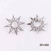 Hexa Star Zircon Earrings Pack of 2 | Golden & Silver