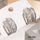 Korean Zircon Pearl Earrings Pack of 2 | Silver & Golden
