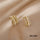 Korean Zircon Pearl Earrings Pack of 2 | Silver & Golden