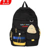 Black Backpack with Coin Purse | Stylish School Travel Bag