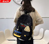 Black Backpack with Coin Purse | Stylish School Travel Bag