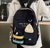 Black Backpack with Coin Purse | Stylish School Travel Bag