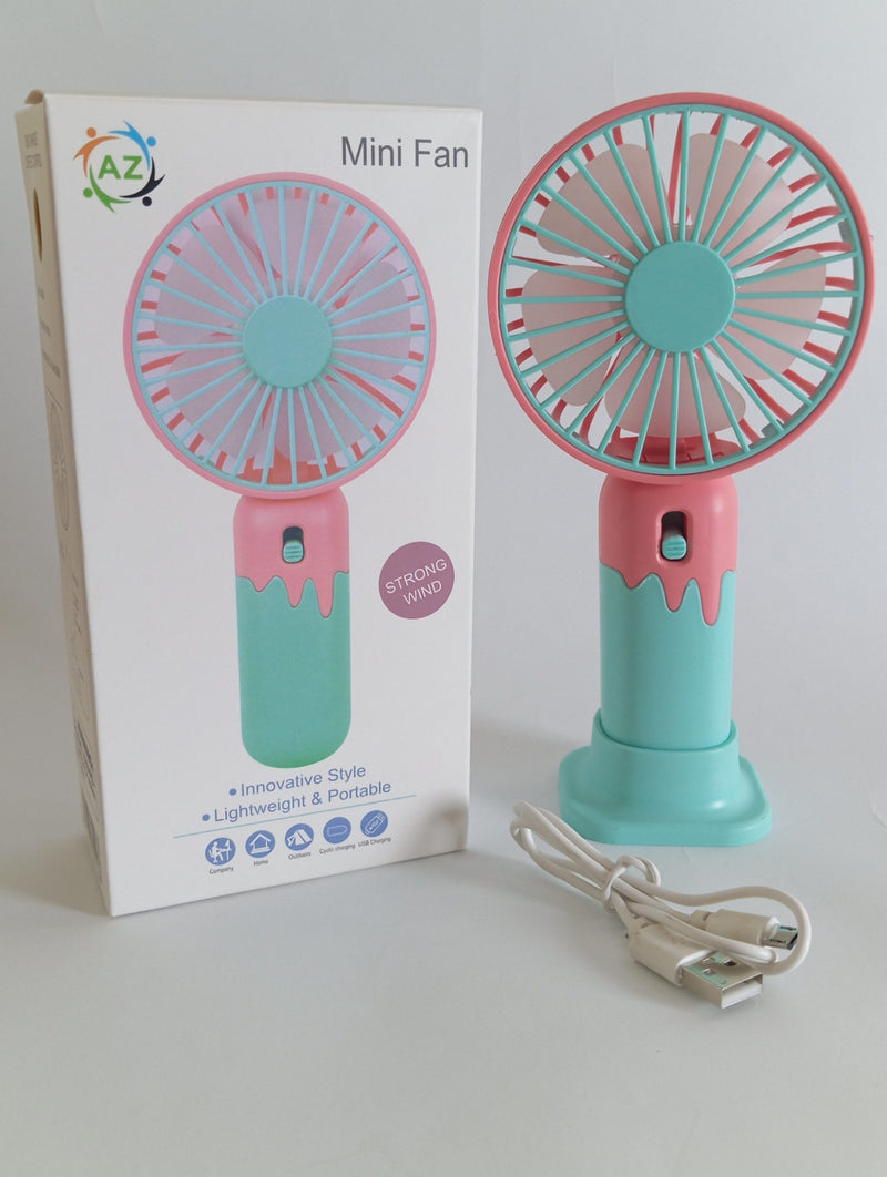 Rechargeable Mini Cooling Fan | Portable Desk & Handheld Fan