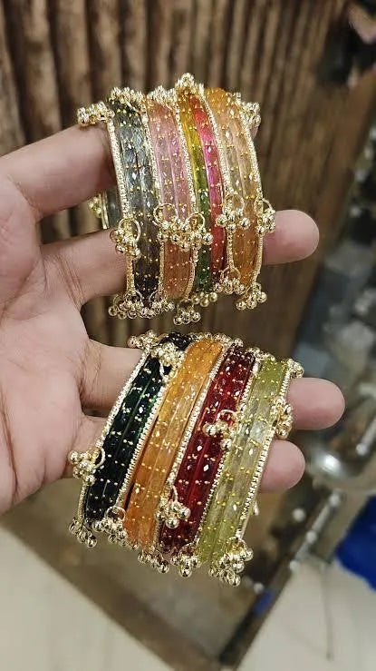 12 Pcs Kara Bracelet Set | Kashmiri Churi Bangles for Women