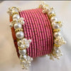Hyderabadi Crystal Kara Bangle | Silver Plated Women Bracelet