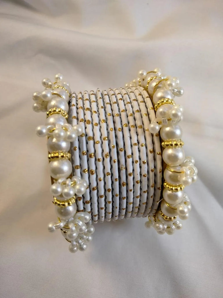 Hyderabadi Crystal Kara Bangle | Silver Plated Women Bracelet