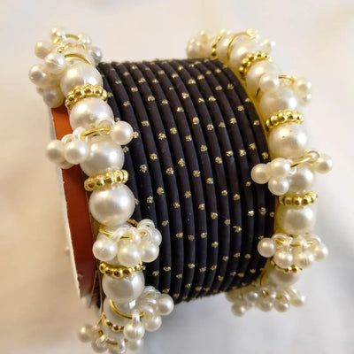 Hyderabadi Crystal Kara Bangle | Silver Plated Women Bracelet