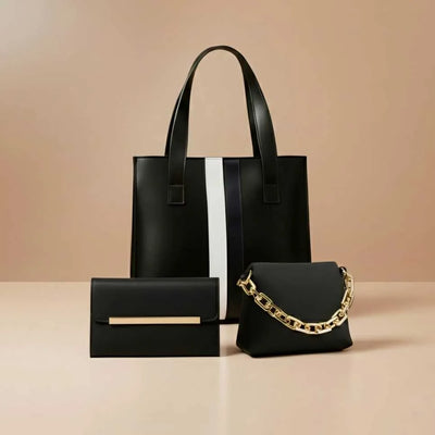 3 PCS High Quality Bags Set for Women | Stylish Durable Handbag Combo