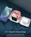 3 in 1 Magnetic Wireless Charger 15W Fast Charging