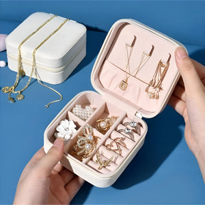 Mini Jewelry Organizer Box | Portable Compact Storage for Accessories