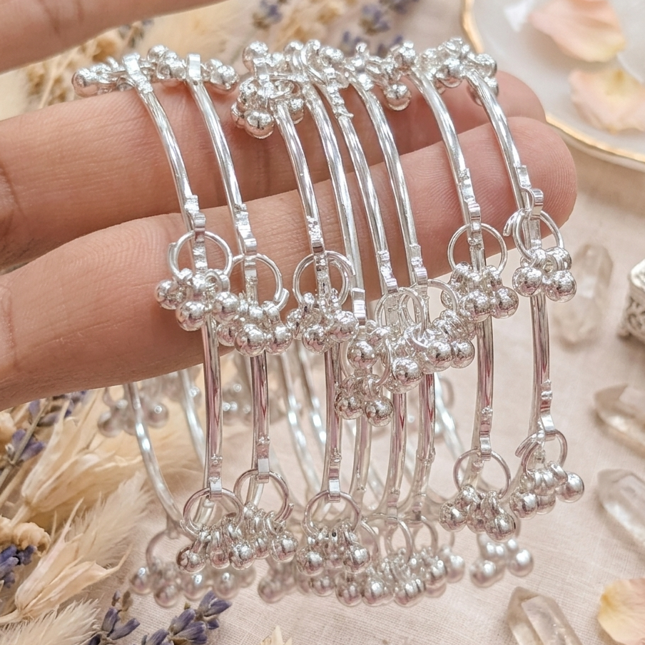 Kashmiri Chudi Bangles Set | Golden Traditional Bangles 2.4 Pack of 4