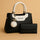 JING & PIN Premium Handbag Set Black | Clutch & Shoulder Strap Bag