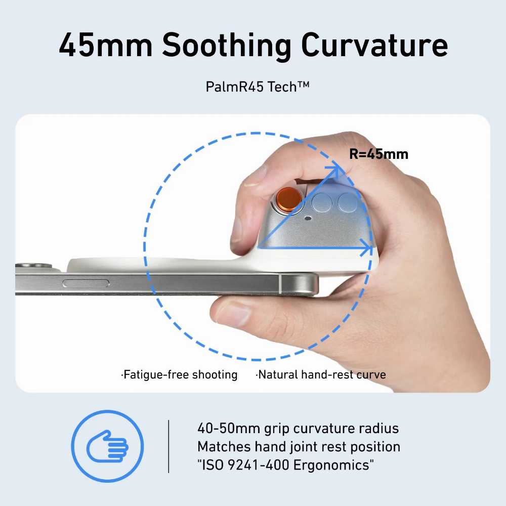 Phone Magnetic Grip with Detachable Shutter Remote | Android & iPhone