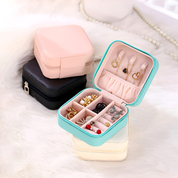 Mini Jewelry Organizer Box | Portable Compact Storage for Accessories