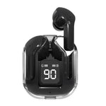 Air31 Wireless Earbuds | Crystal Transparent Design | Bluetooth 5.3 | LED Display & Heavy Bass