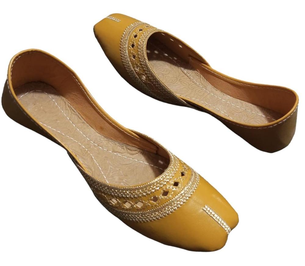 Velvet Khussa | Gold Thread Embroidered Women Shoes