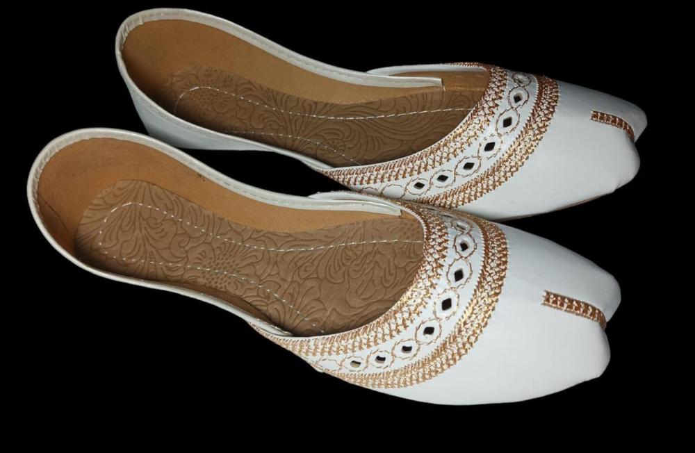 Velvet Khussa | Gold Thread Embroidered Women Shoes