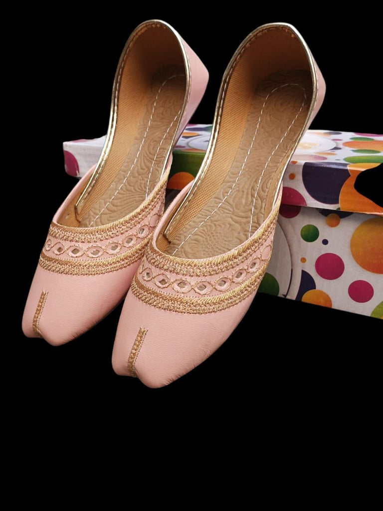 Velvet Khussa | Gold Thread Embroidered Women Shoes