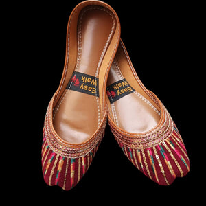 Velvet Embroidered Khussa | Women Formal Shoes