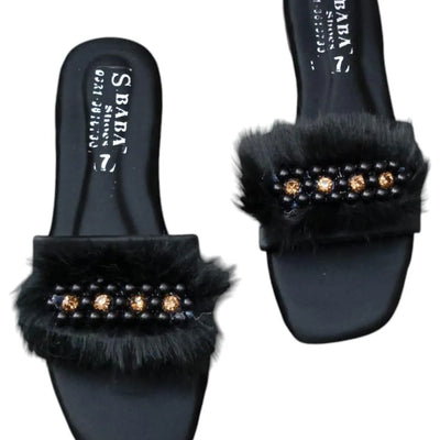Women Fancy Rexine Slippers | Stylish Casual Footwear
