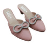 Rhinestone Bow Heels | Women Semi Formal Stylish Sandals