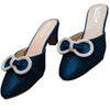 Rhinestone Bow Heels | Women Semi Formal Stylish Sandals
