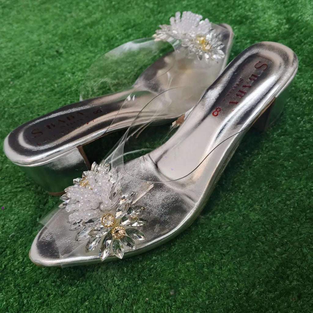 Women Fancy Block Heels | Synthetic Leather Stylish Sandals