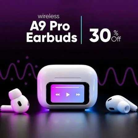 A9 Pro Wireless Earbuds | Bluetooth 5.3 HD Stereo TWS Earphones