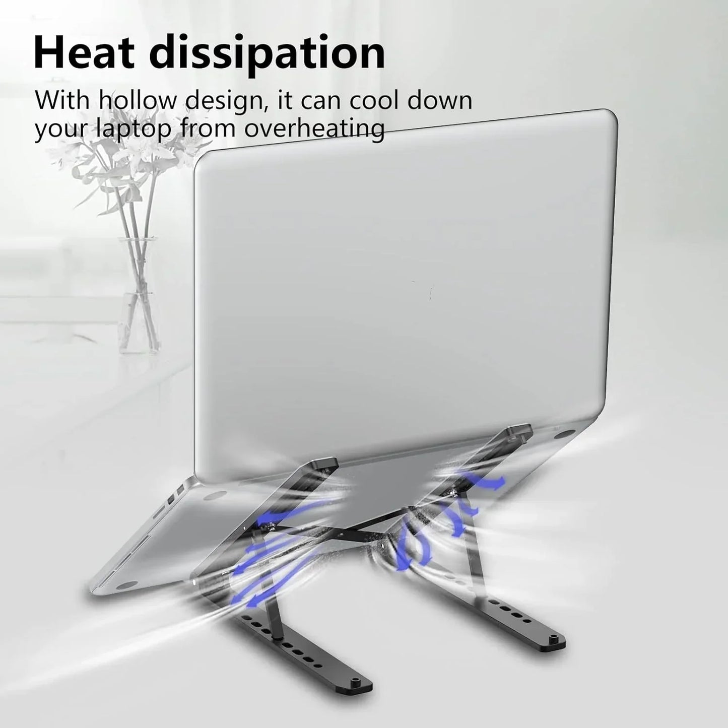 Adjustable Laptop Stand – Creative Folding Portable Storage Bracket for Desk & Office