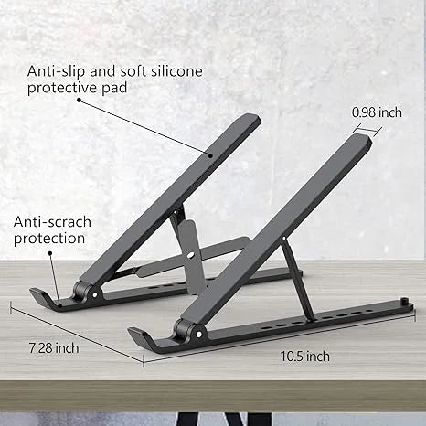Adjustable Laptop Stand – Creative Folding Portable Storage Bracket for Desk & Office