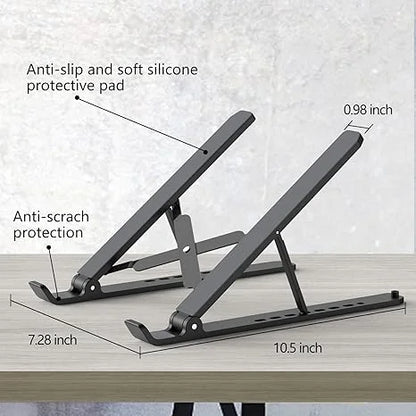 Adjustable Laptop Stand – Creative Folding Portable Storage Bracket for Desk & Office