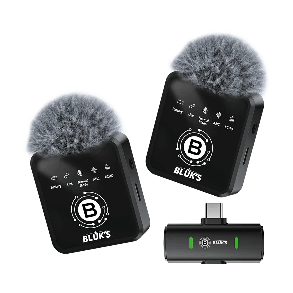 BX-18 Wireless Lavalier Collar Microphone | Bluetooth Mic | Clear Voice Recording