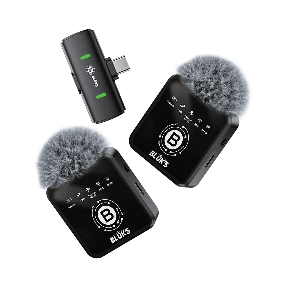 BX-18 Wireless Lavalier Collar Microphone | Bluetooth Mic | Clear Voice Recording