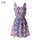 Bohemian Tribal Diamond Print Chiffon Summer Dress