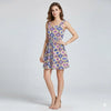 Bohemian Tribal Diamond Print Chiffon Summer Dress